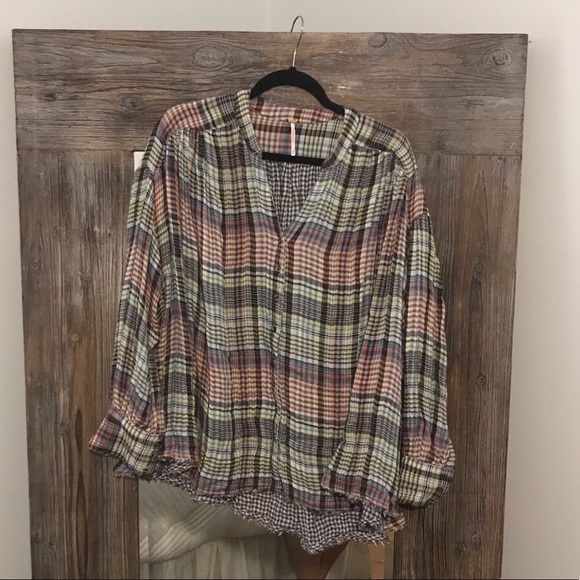 Free People Come On Over Buttondown Top - Picture 5 of 8